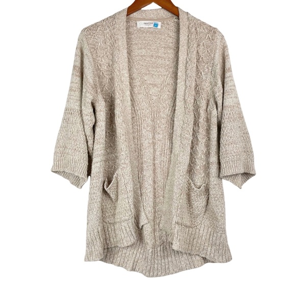 sparrow Sweaters - Anthropologie Sparrow Ceilia Kimono Cardigan Sweater Size Medium Beige Tan Knit